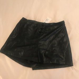 Black stretch shorts from boutique